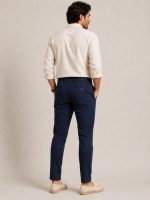 Premium Dark Navy Cotton Chino - Image 2