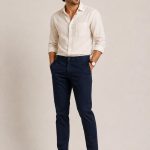 Premium Dark Navy Cotton Chino