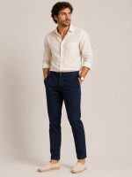 Premium Dark Navy Cotton Chino