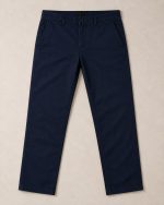 Premium Dark Navy Cotton Chino - Image 4