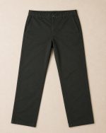 Premium Dark Khaki Cotton Chino - Image 3