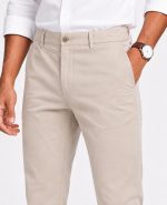 Premium Oxford Tan Cotton Chino - Image 2