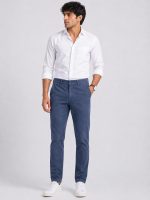 Premium Faded Indigo Cotton Chino