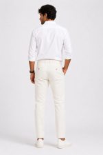 Premium Antique White Cotton Chino - Image 2