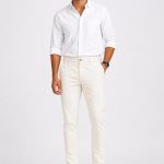 Premium Antique White Cotton Chino