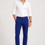 Premium Blue Ink Cotton Chino