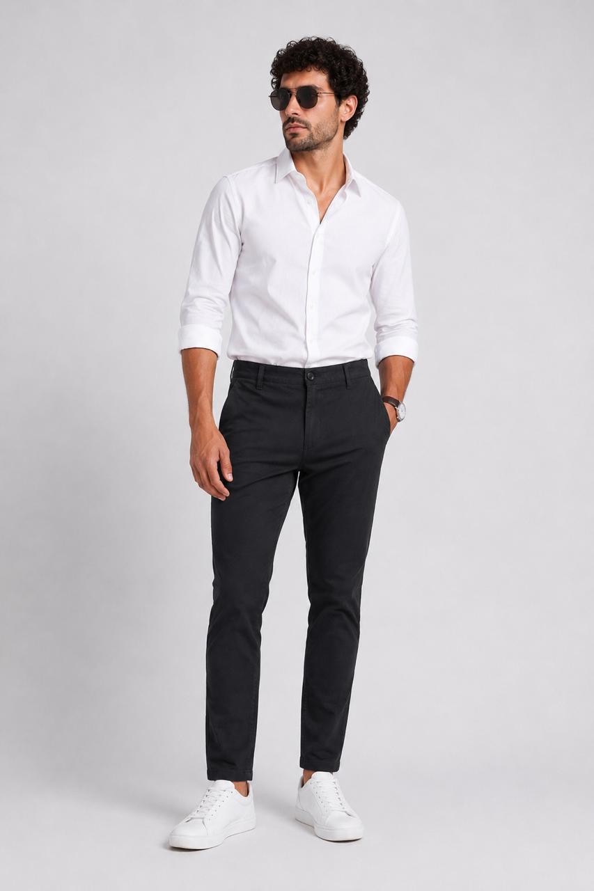 WhatsApp Image 2026-06-24 at 1.17.01 AM Premium Black Cotton Chino - Image 1