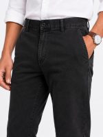 Premium Washed Black Cotton Chino - Image 3
