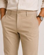 Premium Batique Khaki Cotton Chino - Image 3